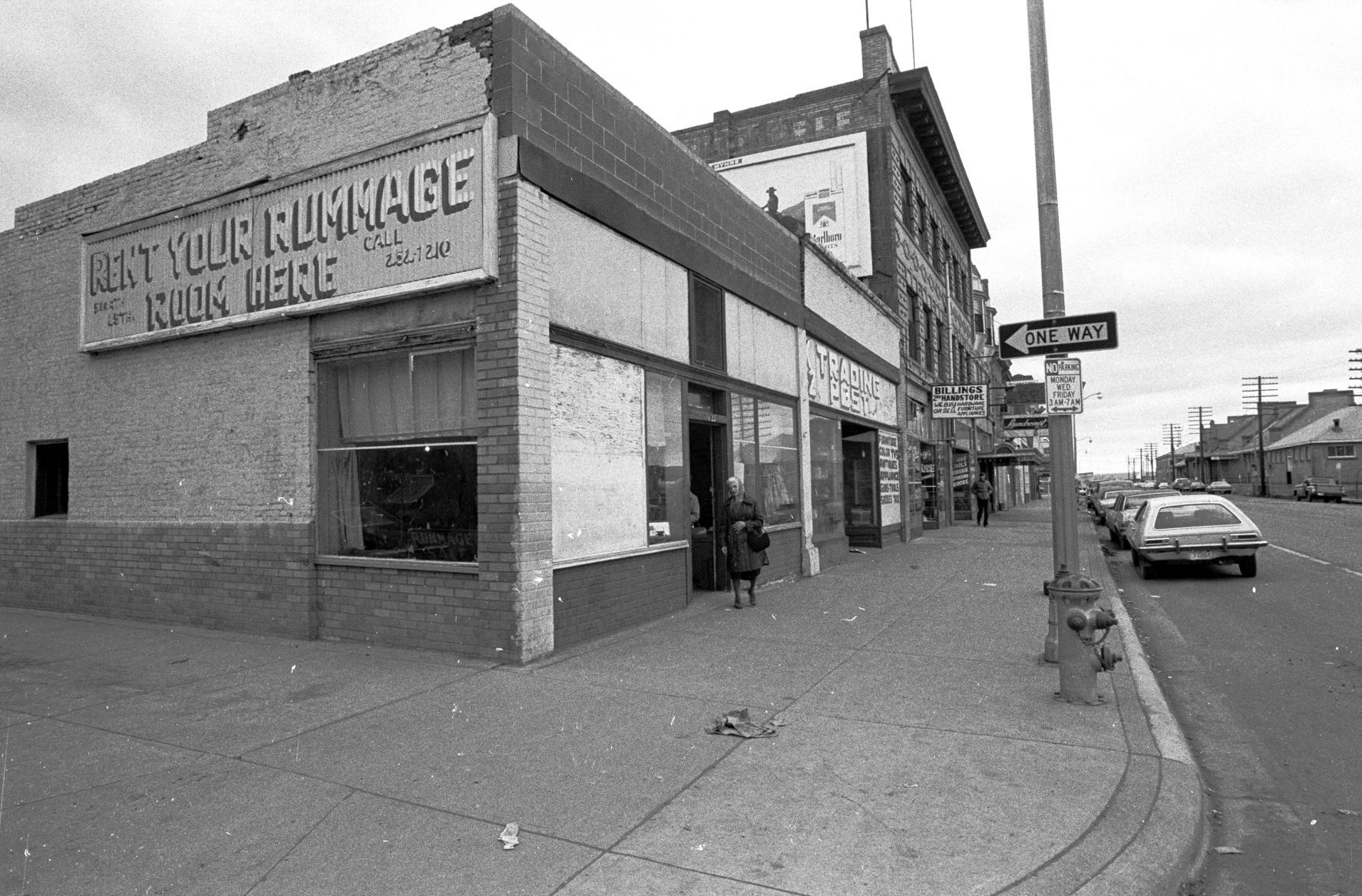 Montana Avenue looking east from North 25th Street, 1978